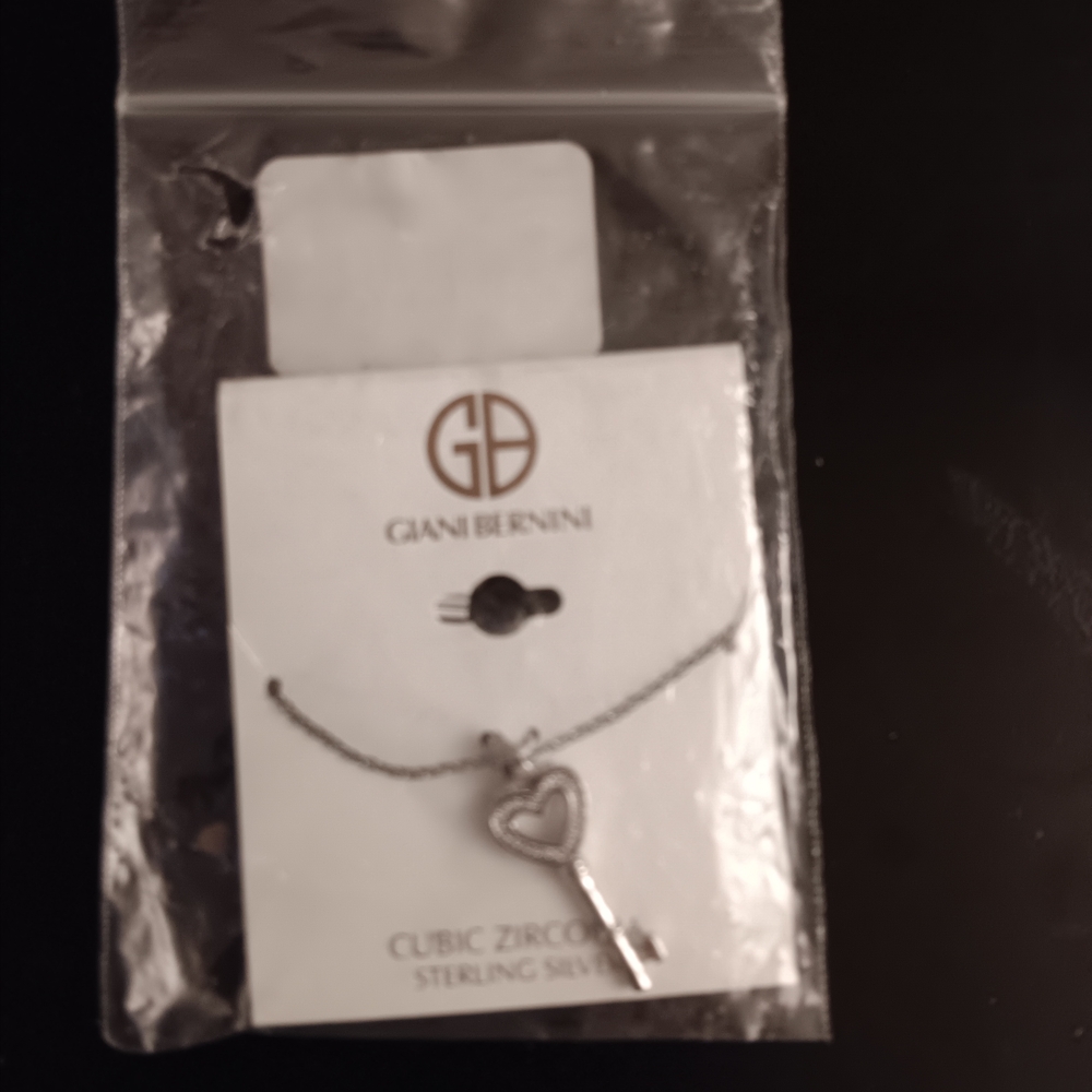 Giani Bernini Sterling Silver Key Necklace